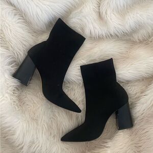 Black sock booties